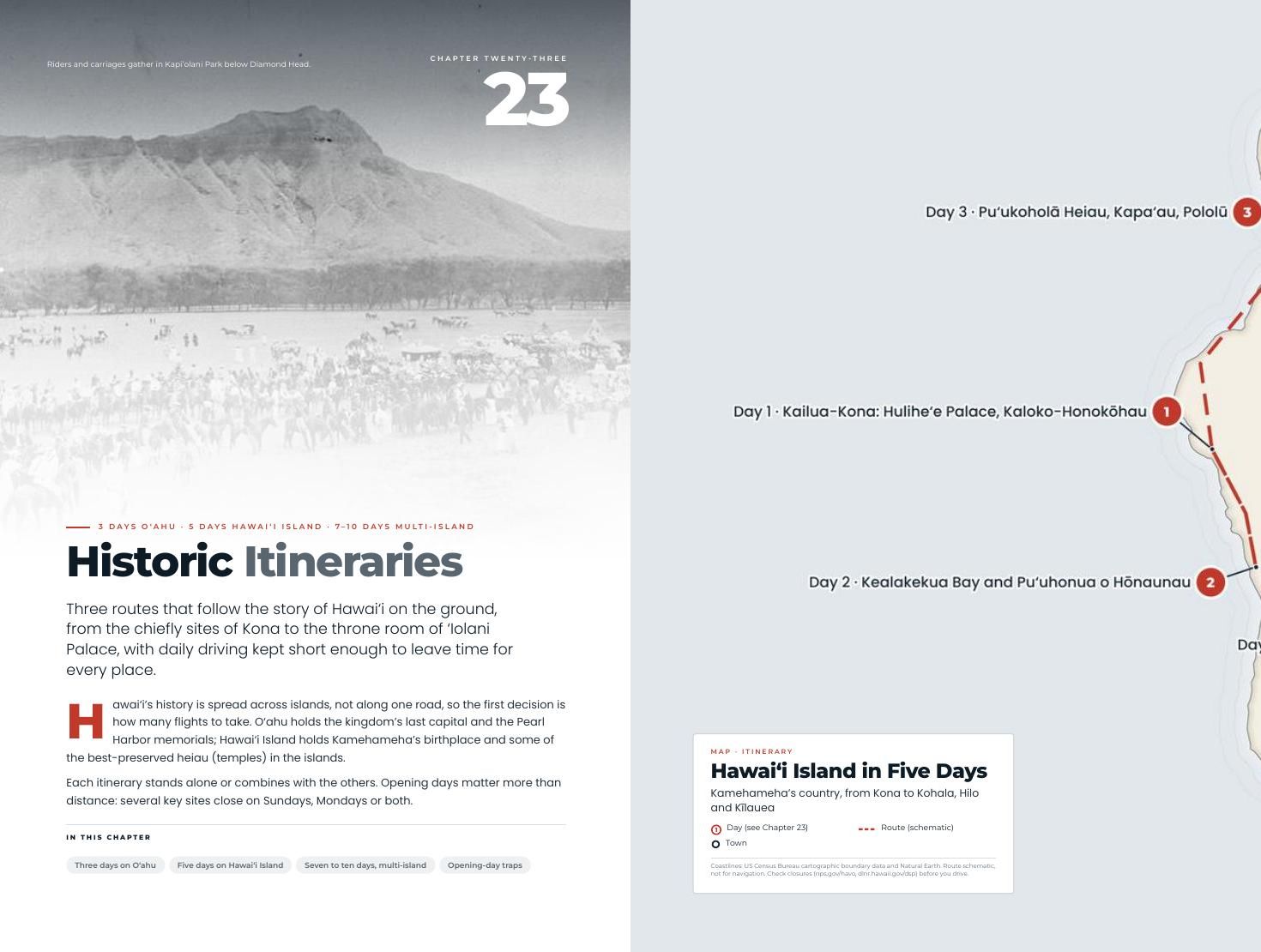 Inside the book: Chapter 23, Historic Itineraries: Hawaiʻi Island in five days