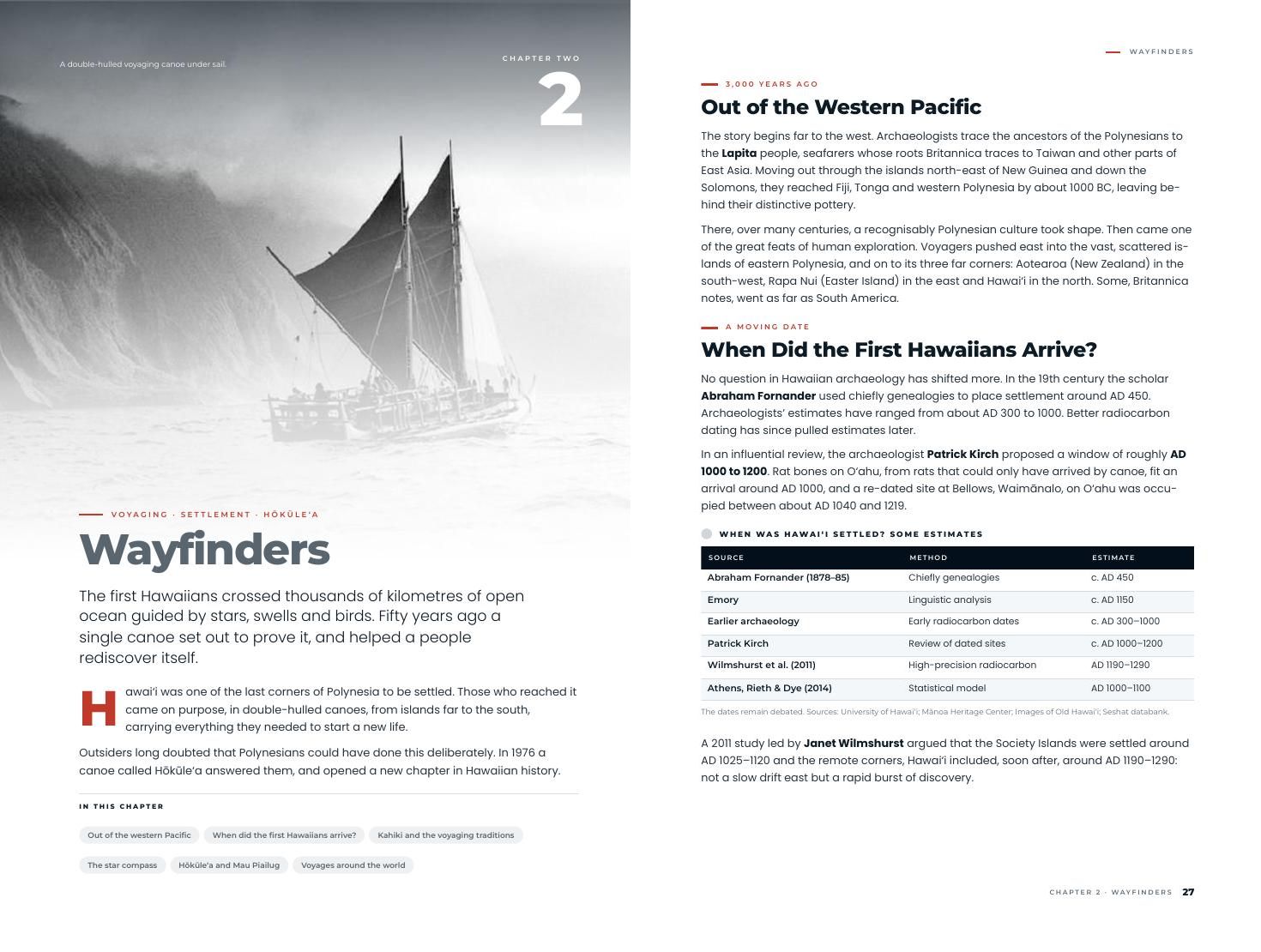 Inside the book: Chapter 2, Wayfinders: the voyagers who found Hawaiʻi